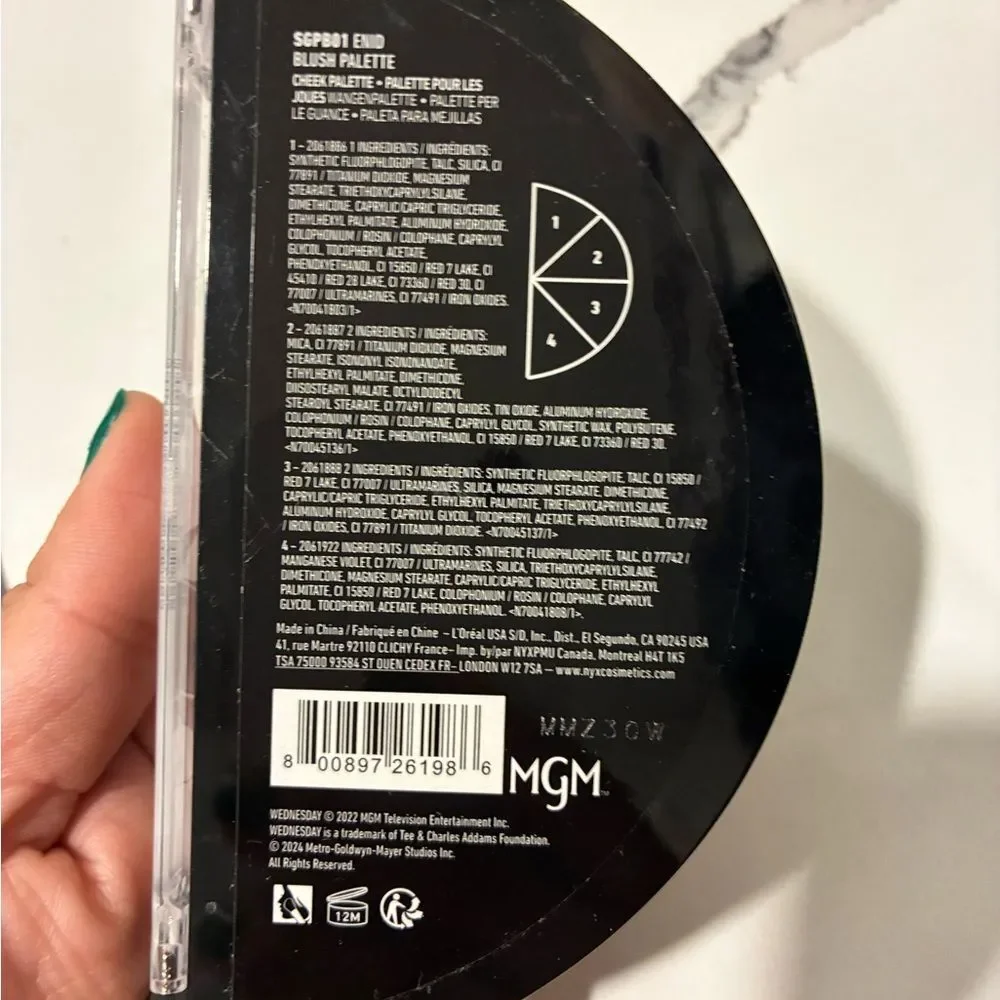NYX Professional Makeup Blush Palette Wednesday